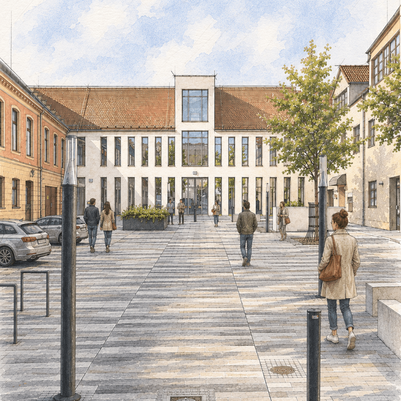 Bürgerbüro und Neue Stadtteilbücherei Augsburg Göggingen